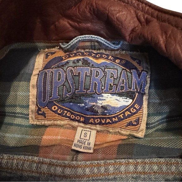 Vintage 90s Kellogg’s Corn Flakes Embroidered Denim Jacket Leather Collar Size S - Picture 5 of 11